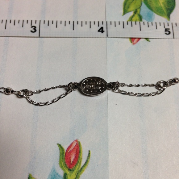 Mia Sarine Sterling Silver Religious Bracelet - Picture 8 of 8